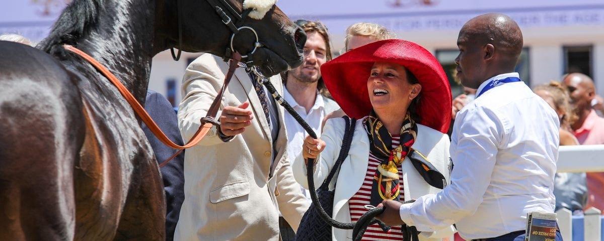 Erik The Red with Susan Rowett of Varsfontein. Image: Candiese Lenferna