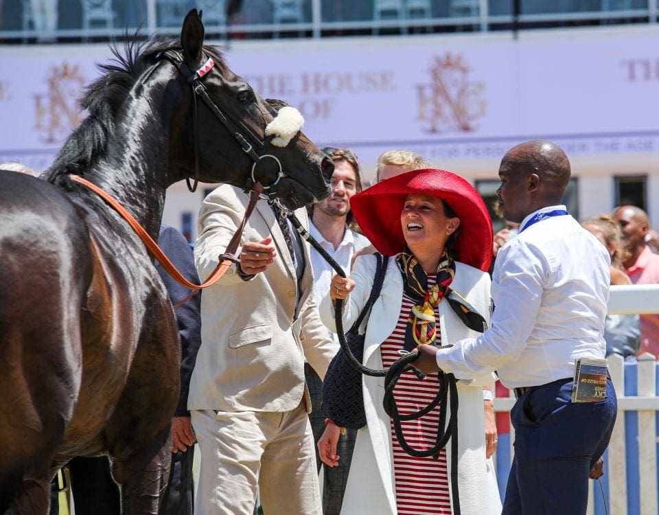 Erik The Red with Susan Rowett of Varsfontein. Image: Candiese Lenferna