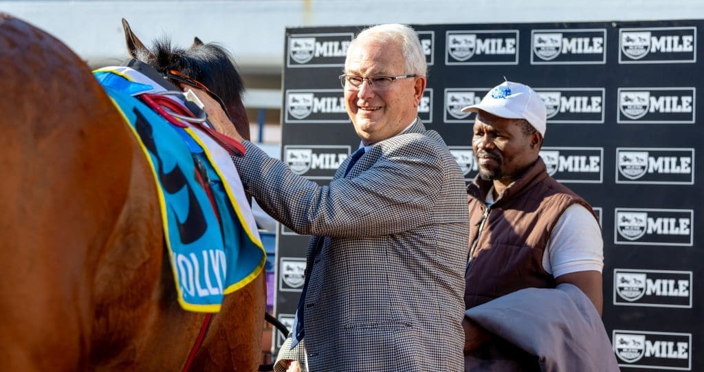 Peter Blyth with Proud Master. Image: Candiese Lenferna